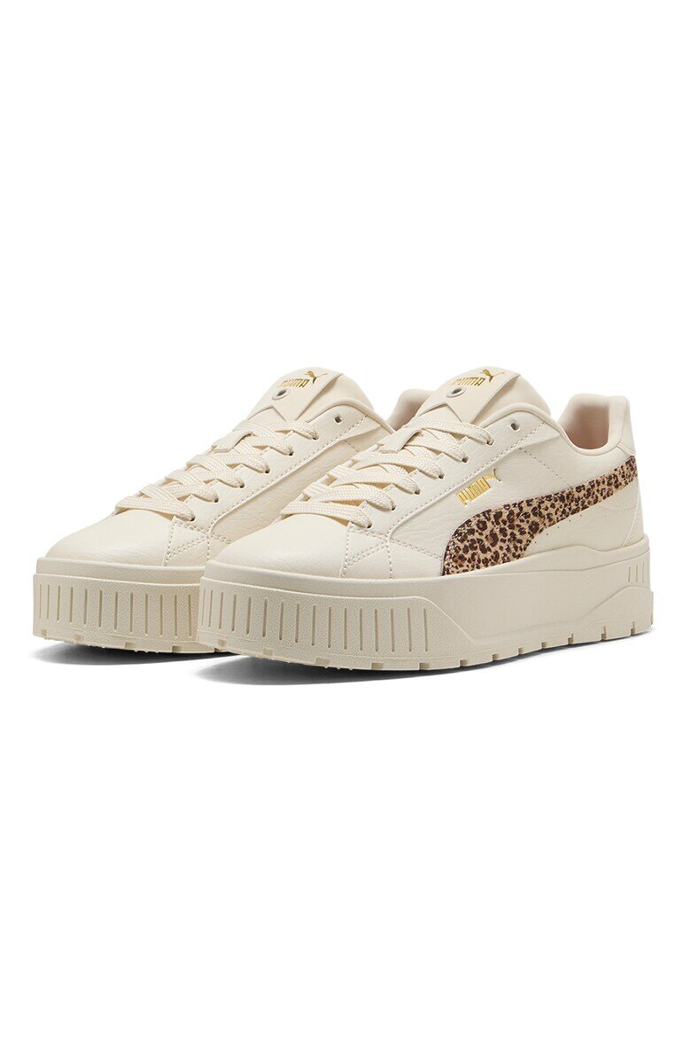 Puma Спортни обувки Karmen II от еко кожа с равна платформа Слонова кост/Кафяв/Бежов