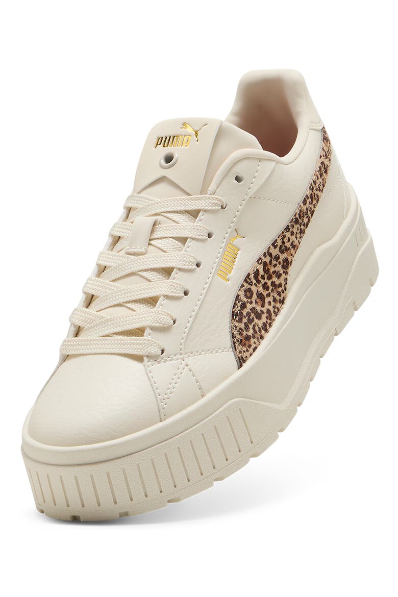 Puma Спортни обувки Karmen II от еко кожа с равна платформа Слонова кост/Кафяв/Бежов