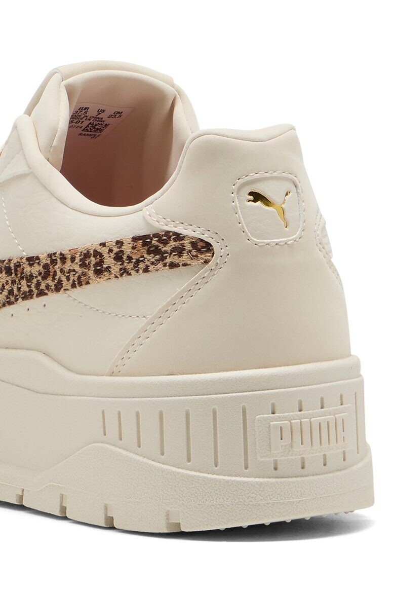 Puma Спортни обувки Karmen II от еко кожа с равна платформа Слонова кост/Кафяв/Бежов