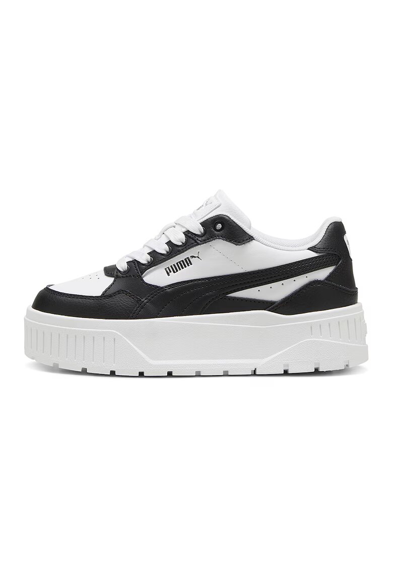 Puma Спортни обувки Karmen II с кожа - Бял/Черен