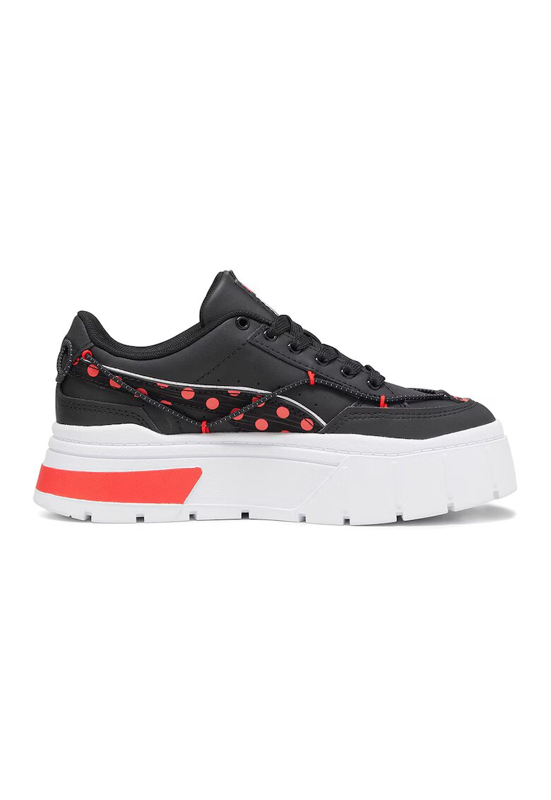 Puma Спортни обувки Mayze Stack Miraculous с равна платформа - Червен/Черен