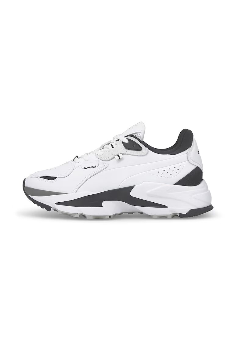 Puma Спортни обувки Orkid от еко кожа с велур - Бял/Черен