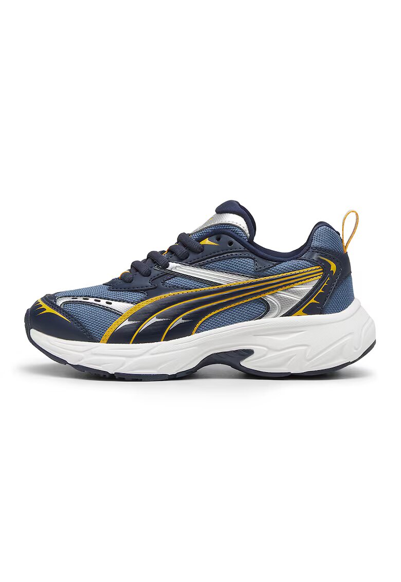 Puma Спортни обувки от еко кожа Morphic Techie с мрежести зони - Червен/Бял/Tъмносив