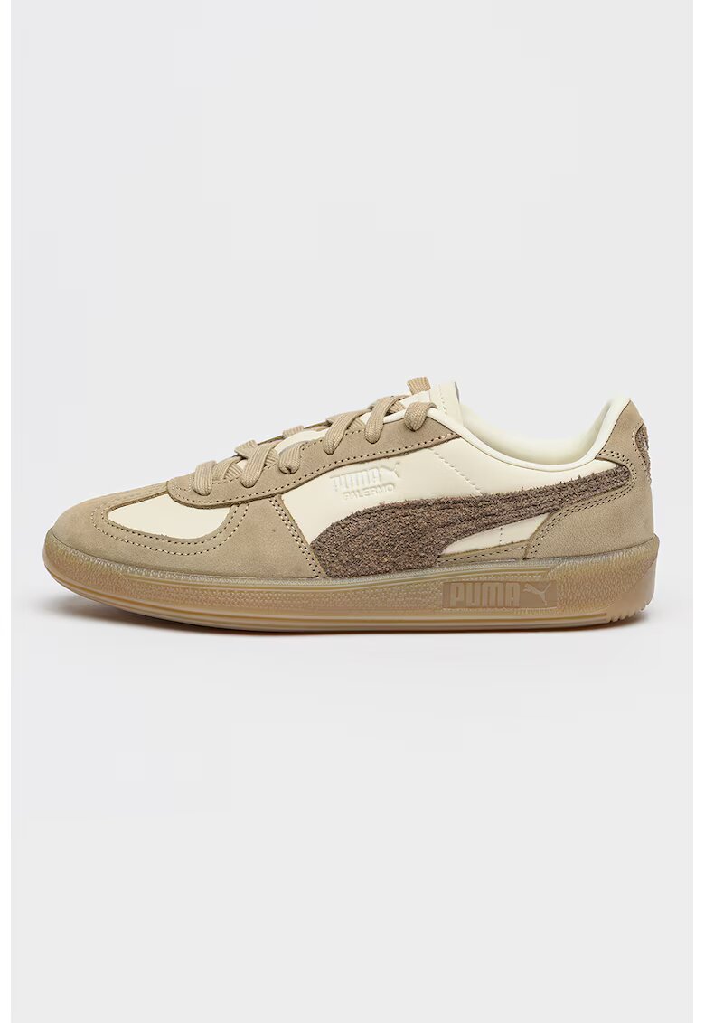 Puma Спортни обувки Palermo Elevated с кожа - Светло кафяво/Крем
