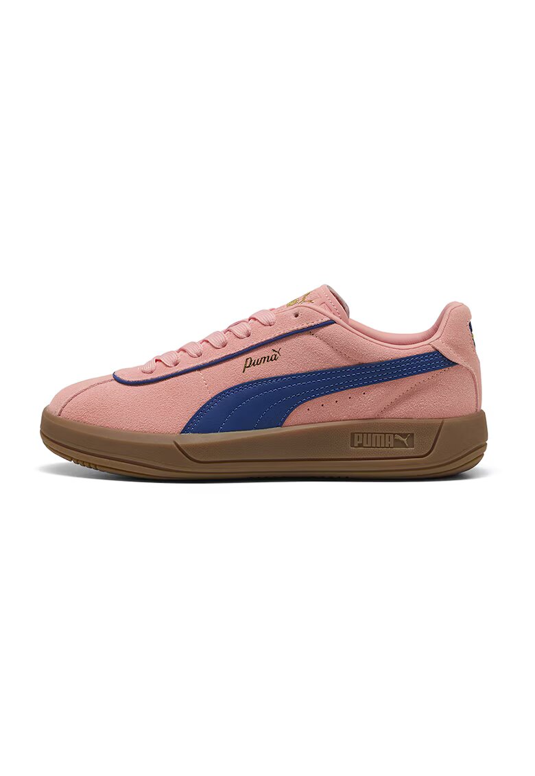 Puma Спортни обувки Palermo Moda с велур - Светло червено/Син