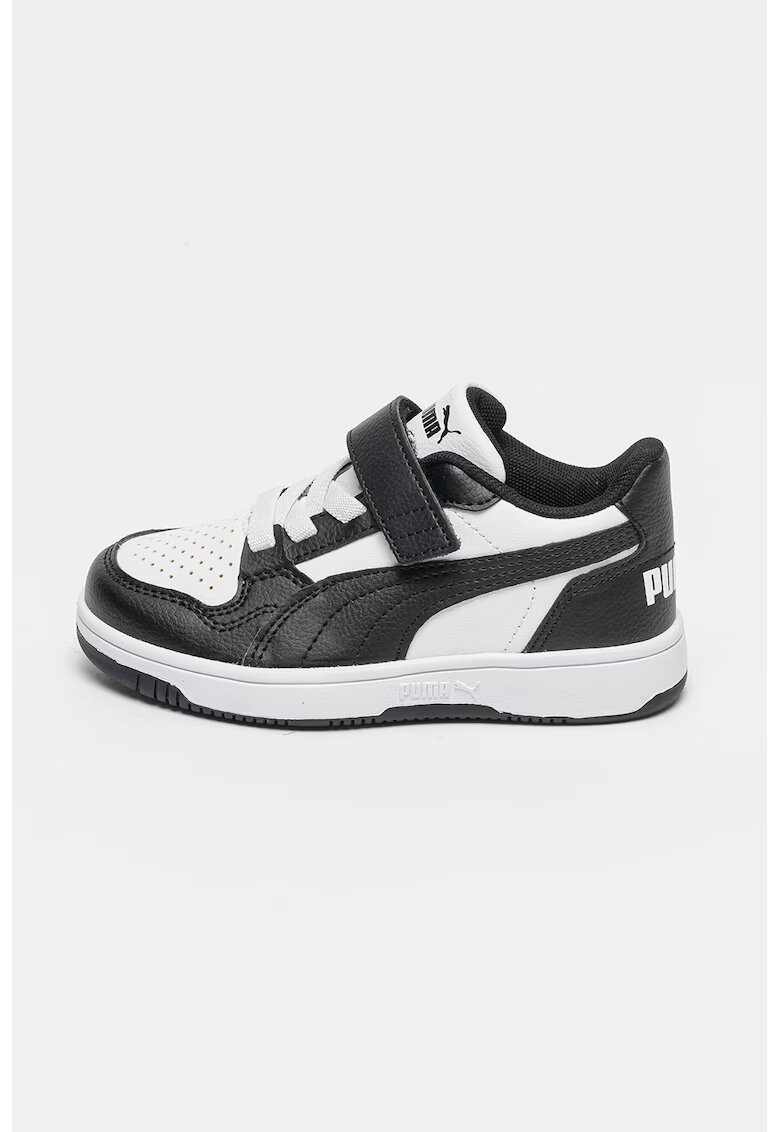 Puma Спортни обувки Reb-L AC+ PS от еко кожа с велкро - Бял/Черен