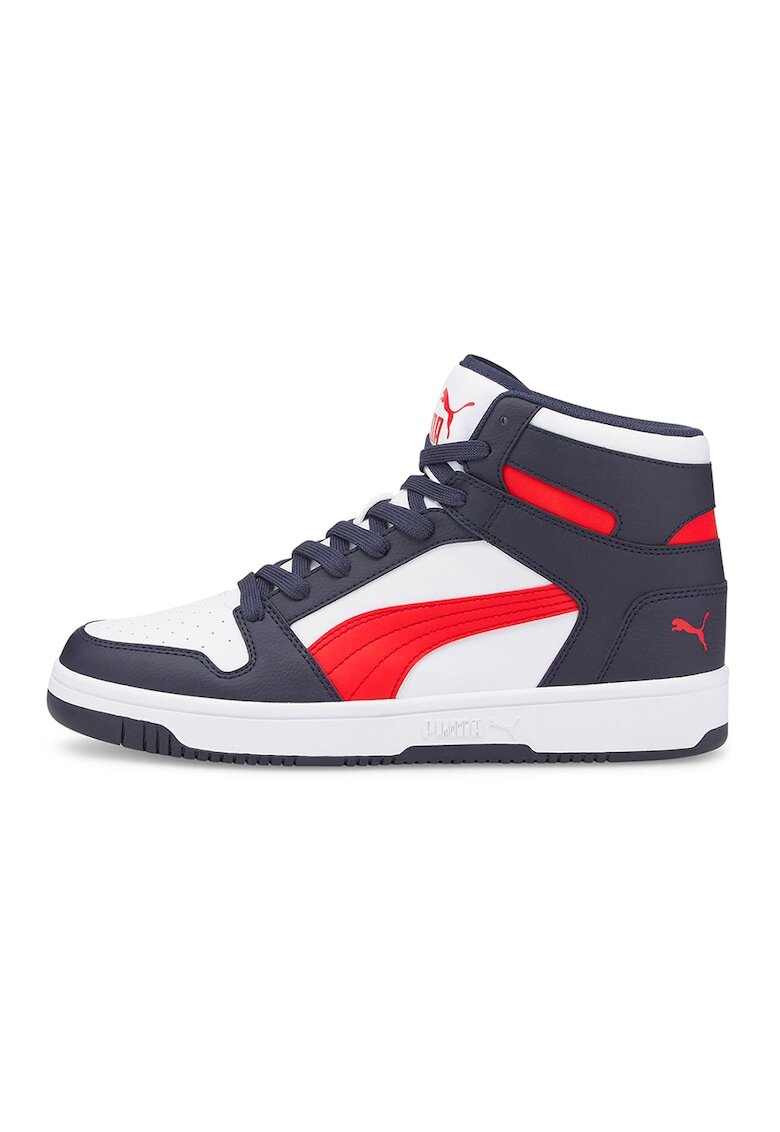 Puma Спортни обувки Rebound LayUp от еко кожа - Червен/Бял/Тъмносин