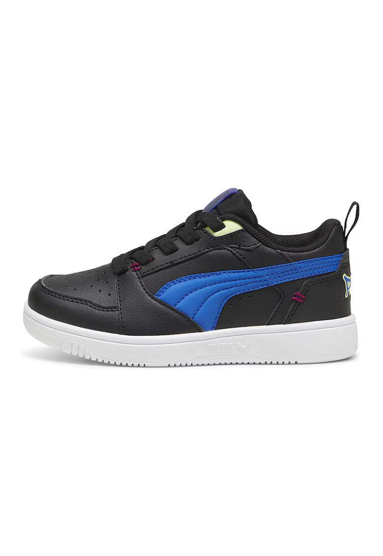 Puma Спортни обувки Rebound от еко кожа с текстил - Черен/Кралско Синьо