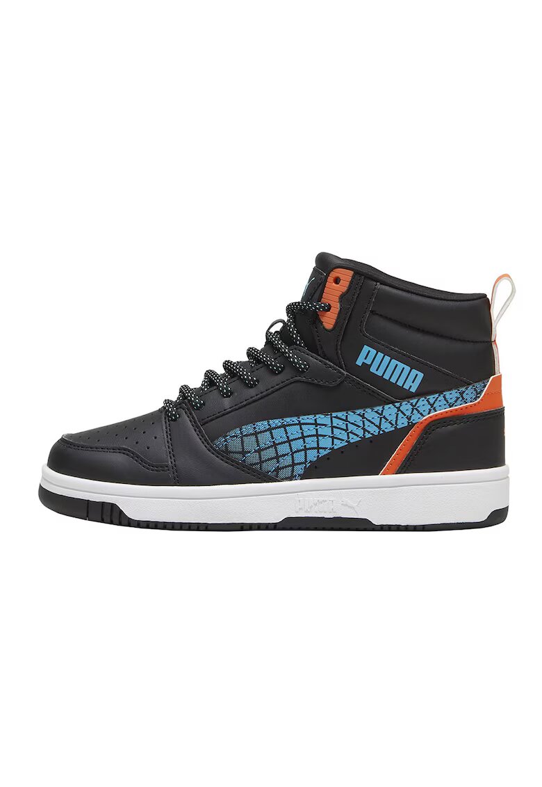 Puma Спортни обувки Rebound V6 Mid JR 397945-02 - момчета - черни
