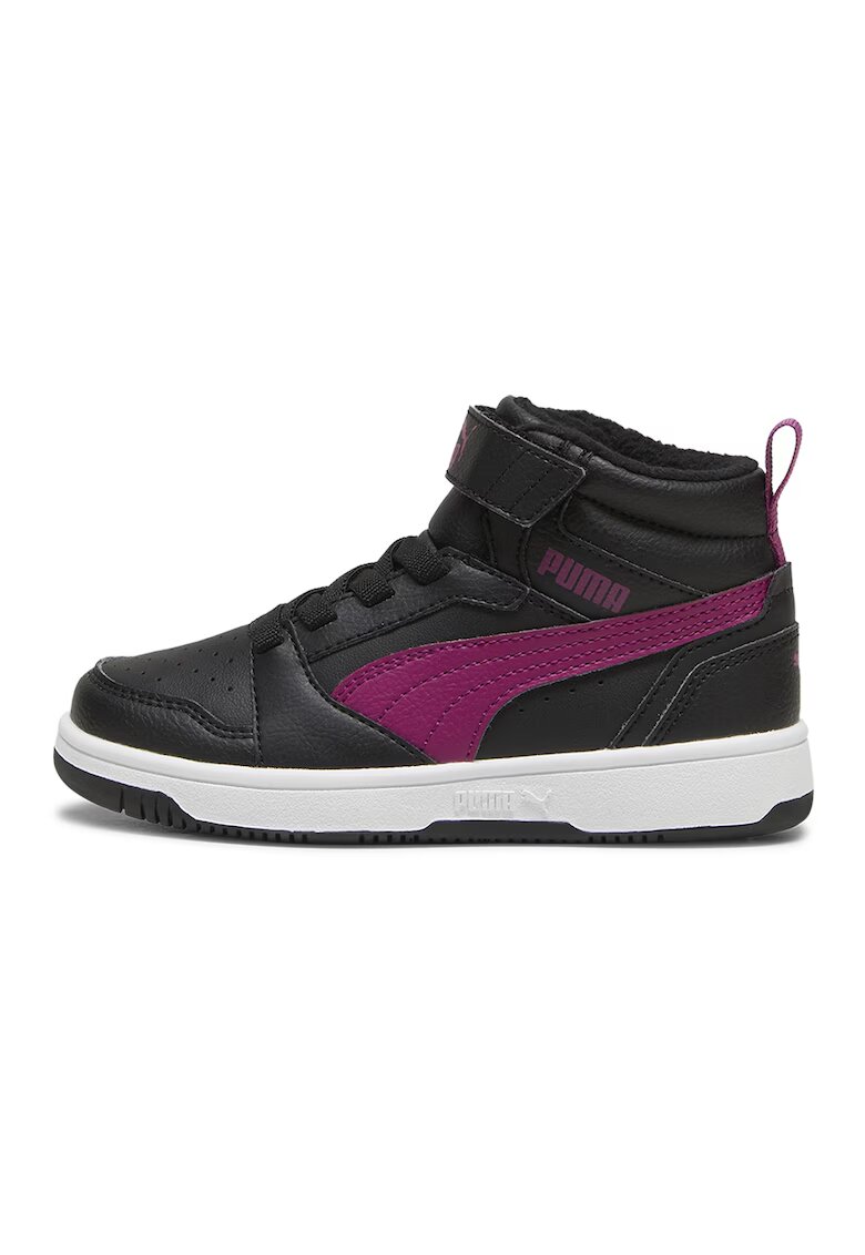 Puma Спортни обувки Rebound V6 Mid WTR AC+ PS от еко кожа - Черен/Виолетов