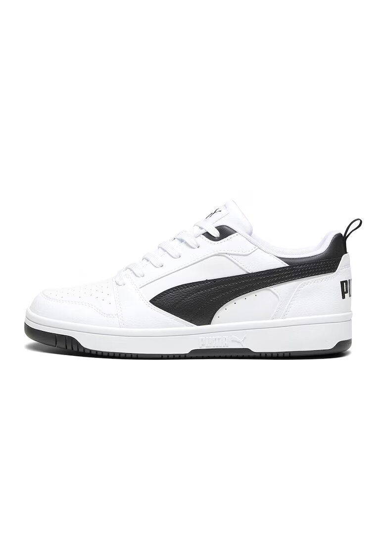 Puma Спортни обувки Rebound v6 от еко кожа - Черен/Мръснобял
