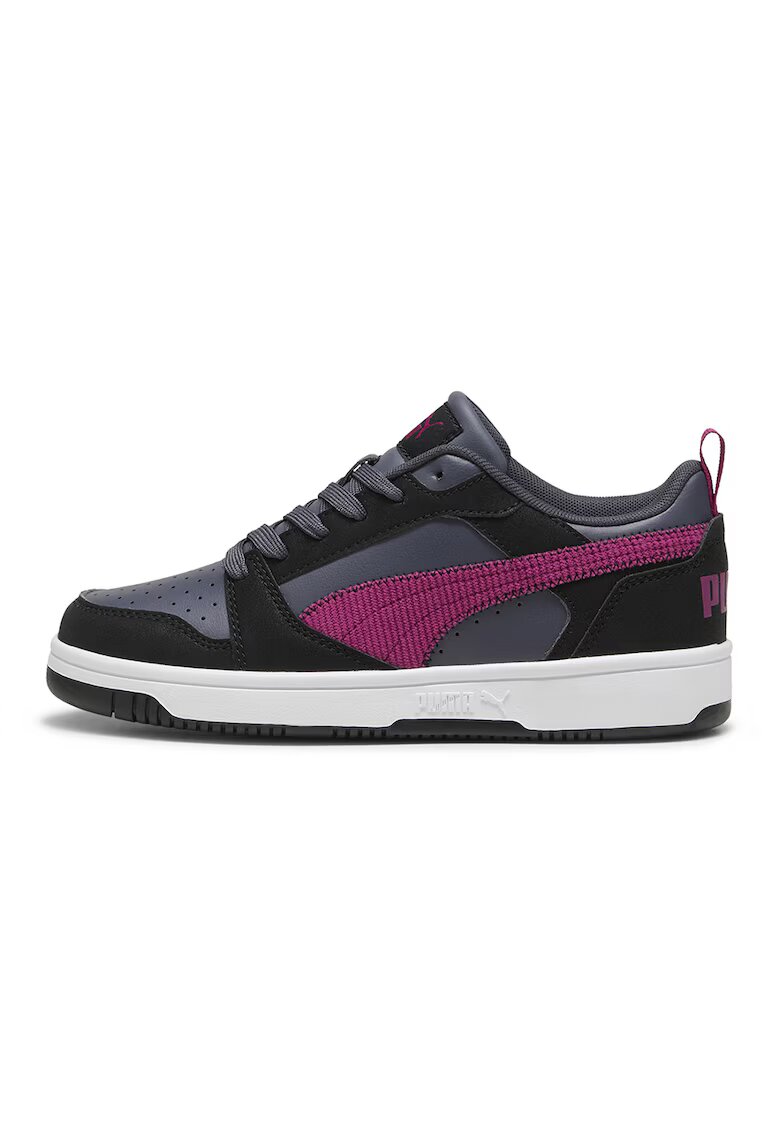Puma Спортни обувки Rebound V6 от еко кожа - Черен/Въглен сиво/Лавандула