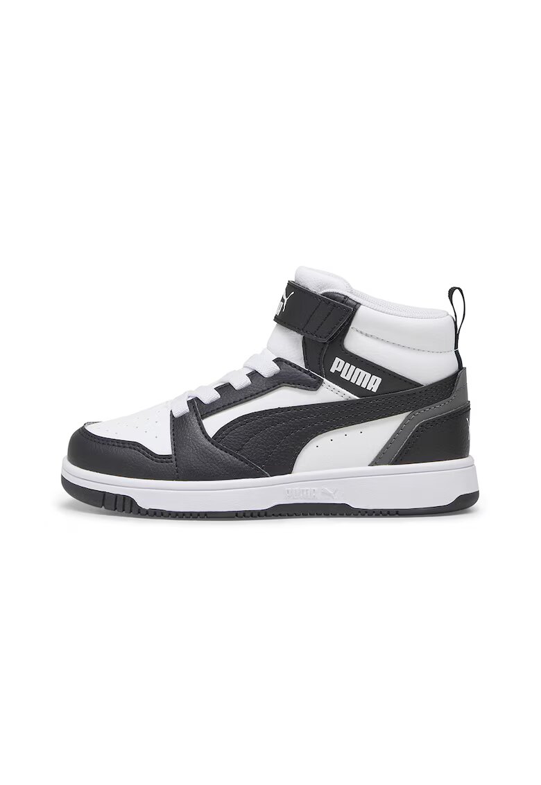 Puma Спортни обувки Rebound V6 с велкро - Бял/Черен/Сив