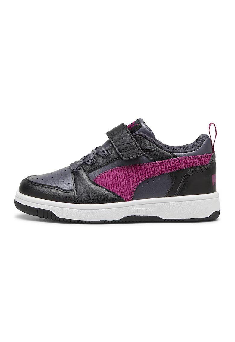 Puma Спортни обувки Rebound V6 с велкро - Черен/Въглен сиво/Лавандула