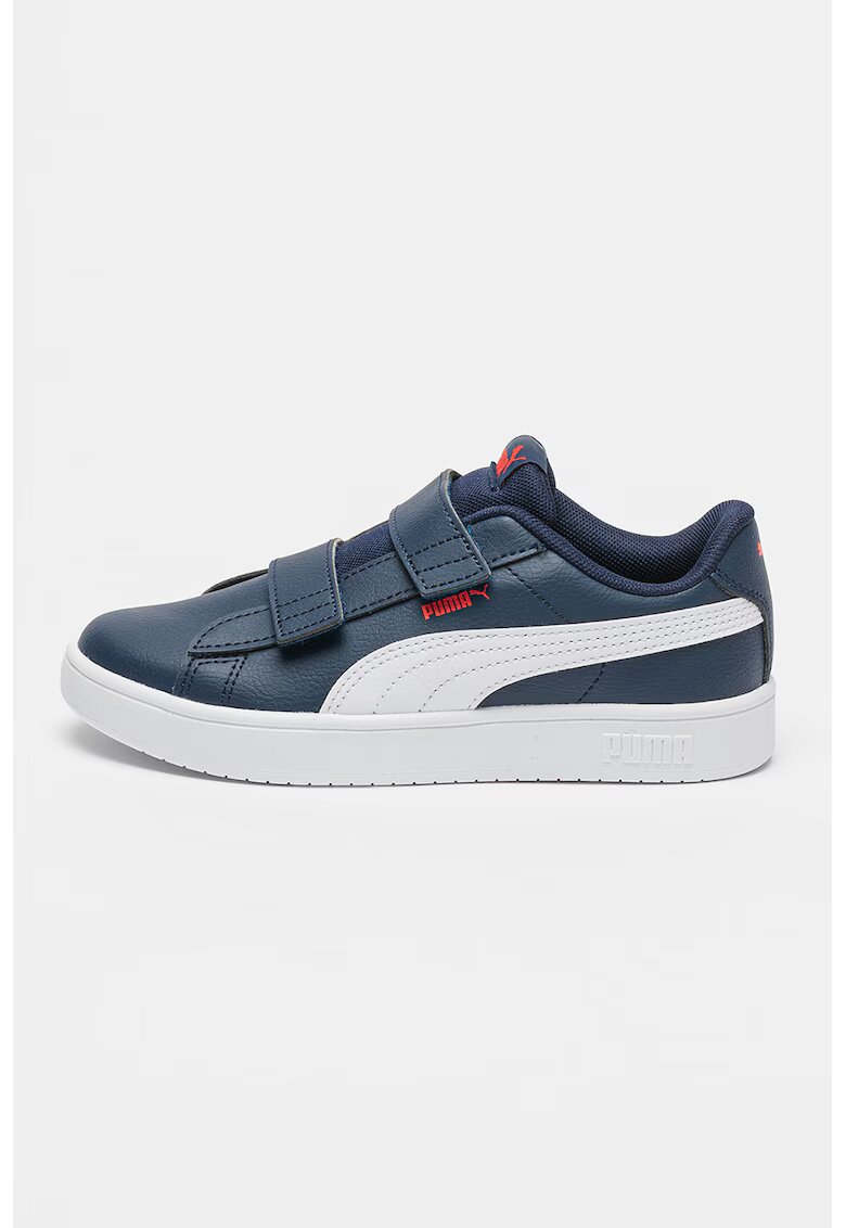 Puma Спортни обувки Rickie Classic с велкро - Бял/Тъмносин