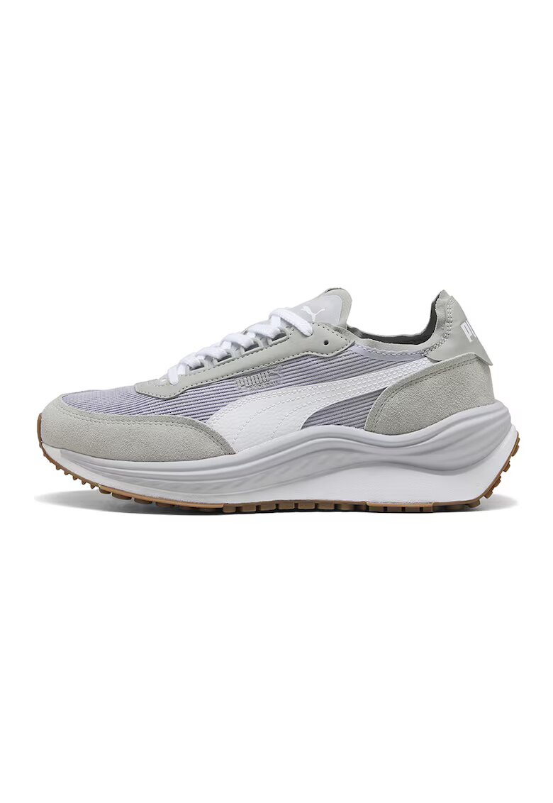 Puma Спортни обувки Rider Elite с еко велур - Бял/Черен