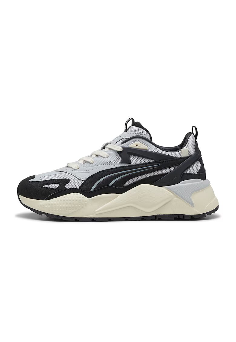 Puma Спортни обувки RS-X с кожа - Черен/Пепеляво сиво