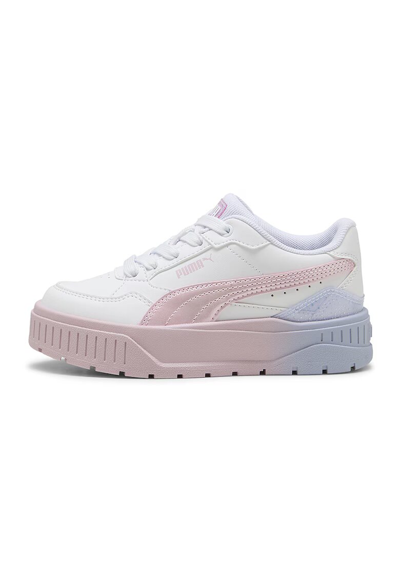 Puma Спортни обувки с равна платформа - Бял/Розово