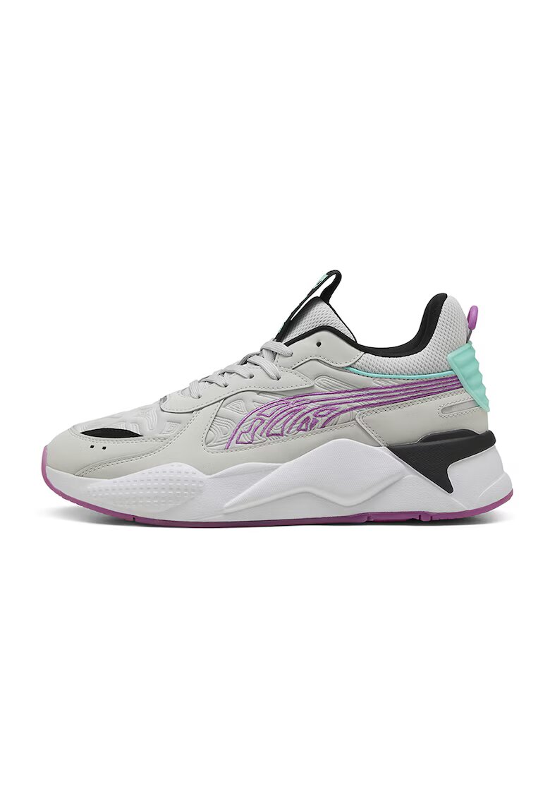 Puma Спортни обувки с текстил - Черен/Лайм зелено