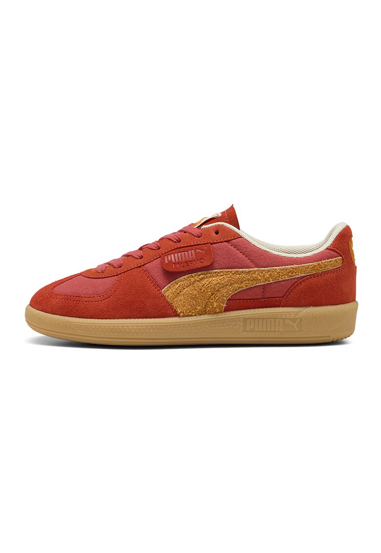 Puma Спортни обувки с велур - Оранжев/Аленочервен