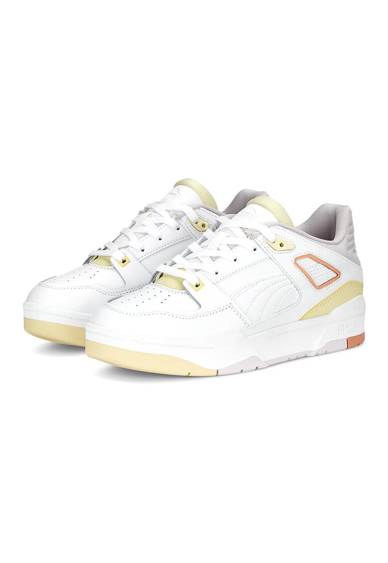 Puma Спортни обувки Slipstream с кожа - Бял/Светло