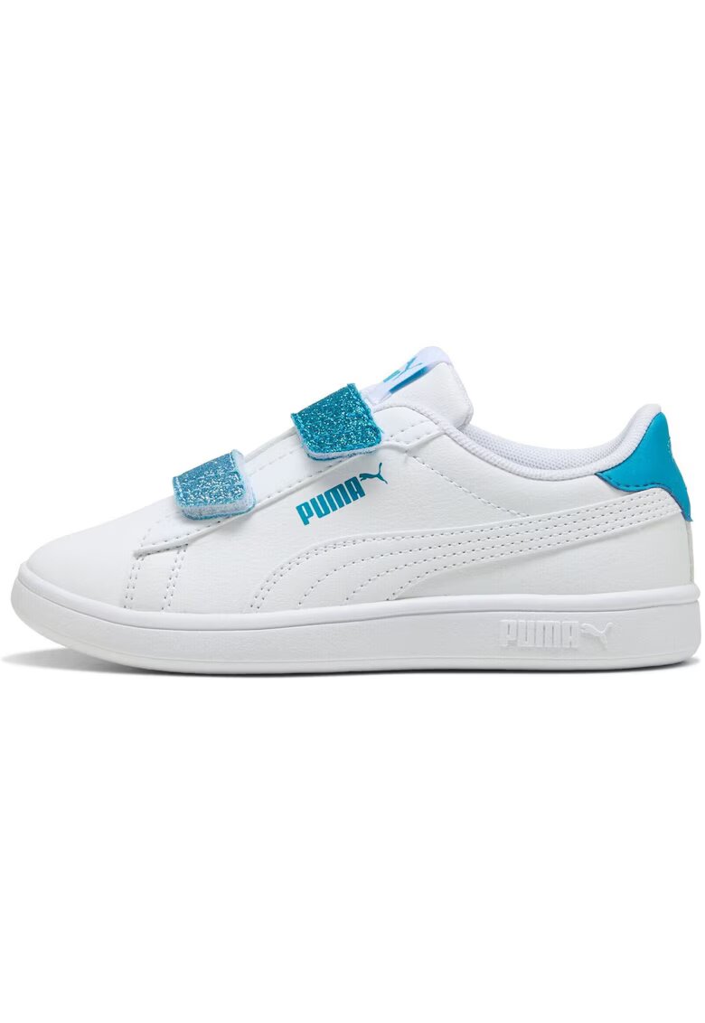 Puma Спортни обувки Smash 3.0 с велкро с брокат и контрасти