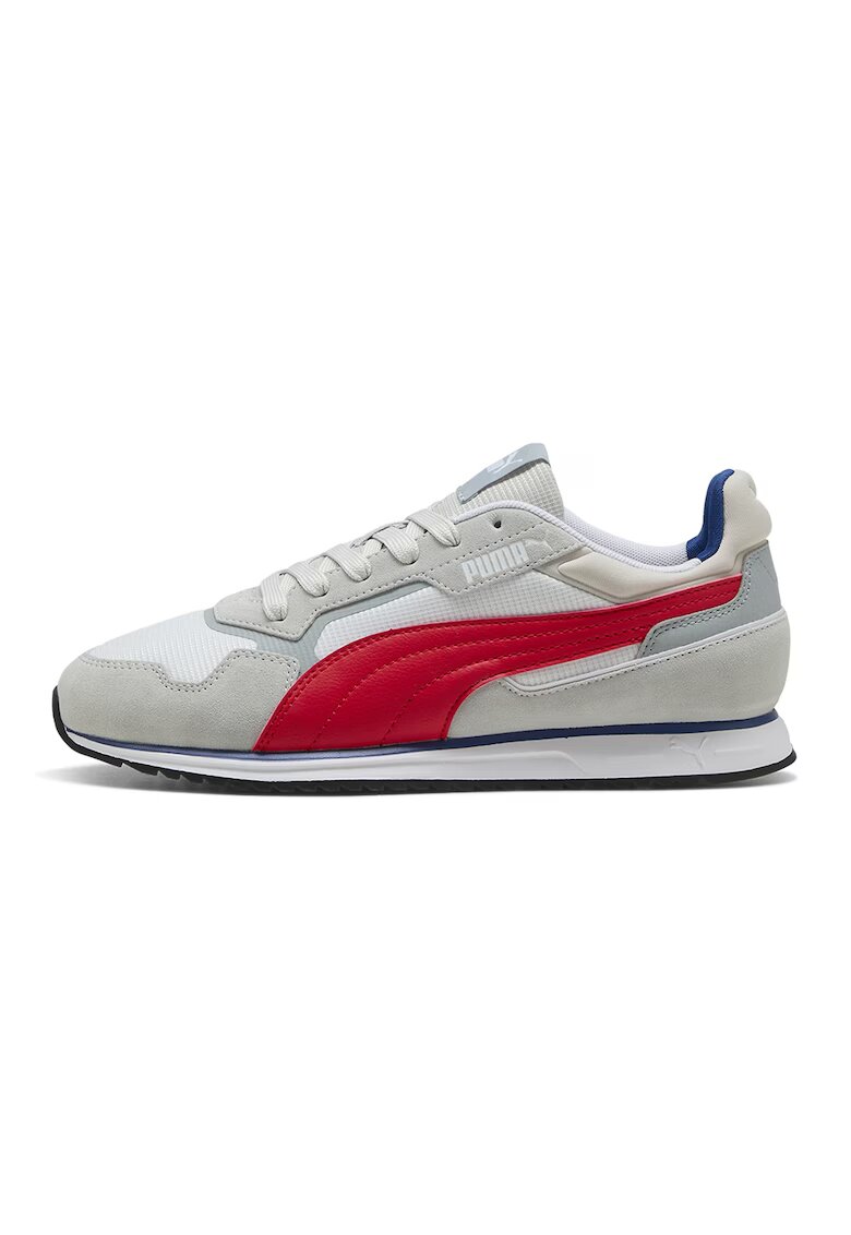 Puma Спортни обувки Softride St Miler с велур - Червен/Сив