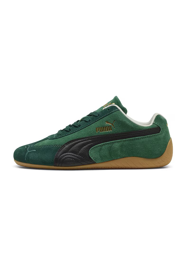 Puma Спортни обувки Speedcat от велур - Черен/Светлорозов