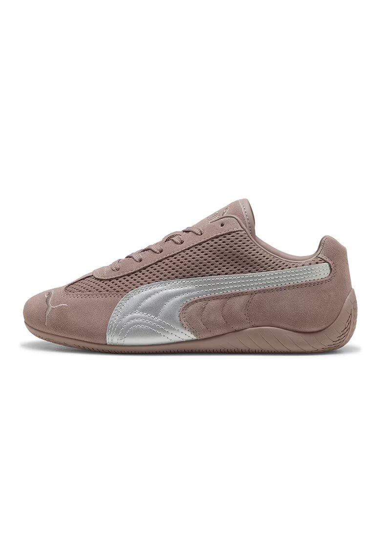 Puma Спортни обувки Speedcat с велур - Антично розово/Сребрист