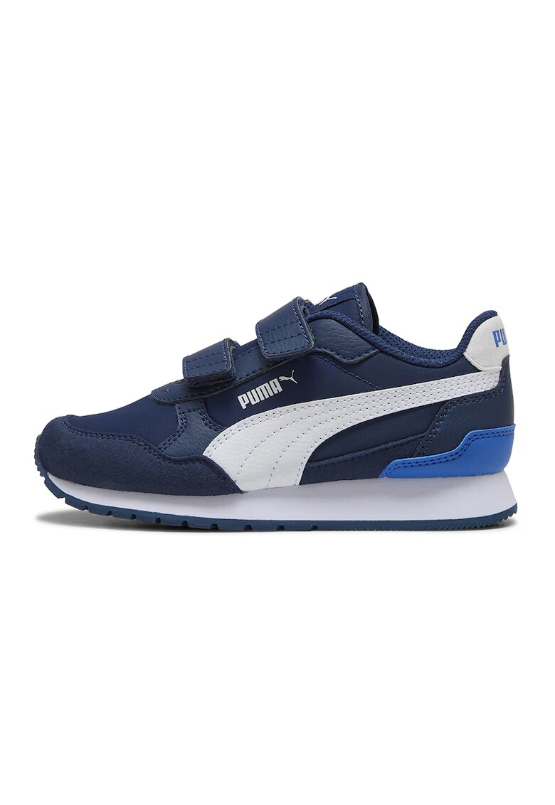 Puma Спортни обувки ST Runner v4 NL с велкро - Бял/Тъмносин