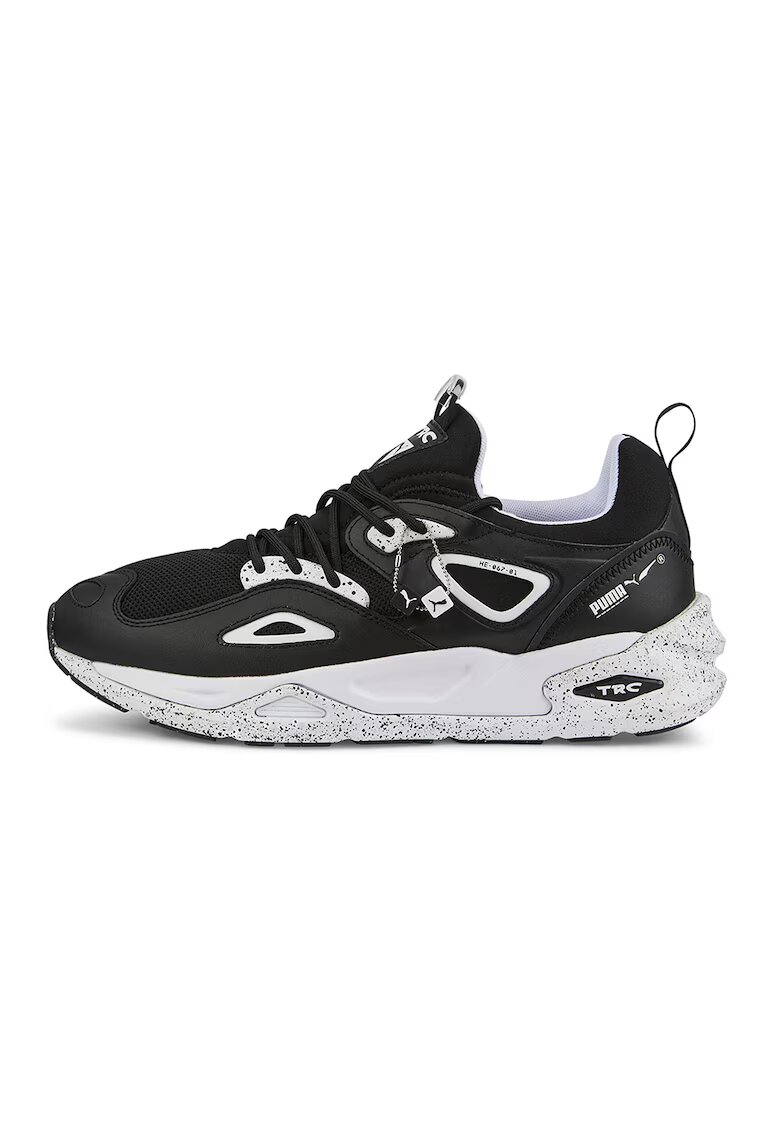 Puma Спортни обувки TRC Blaze Chance с петниста шарка - Бял/Черен