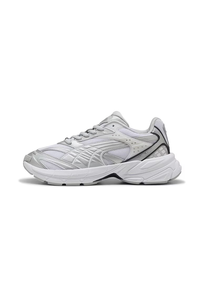 Puma Спортни обувки Velophasis с мрежести зони - Бял/Сив