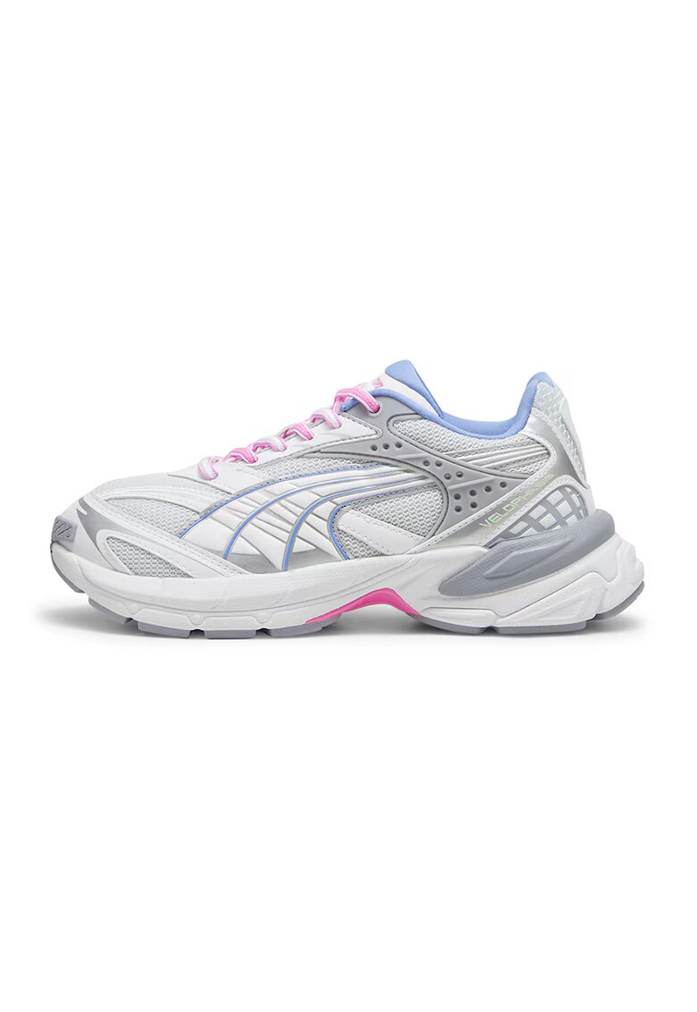 Puma Спортни обувки Velophasis Sprint2K с мрежести зони - Бял/Сив
