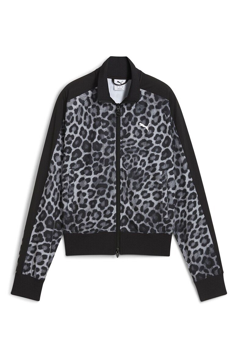 Puma Суитшърт T7 Leo Luxe с цип Черен/Сив