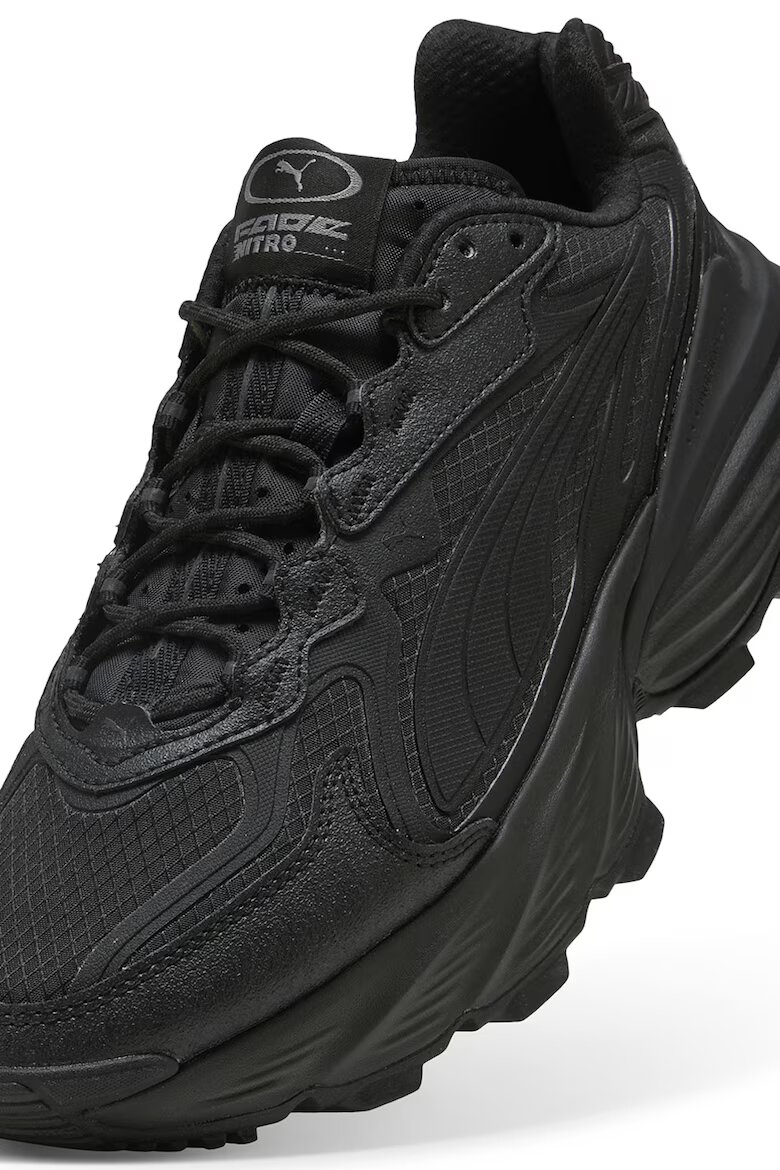 Puma Текстилни спортни обувки Nitro Ripstop с масивна подметка Черен