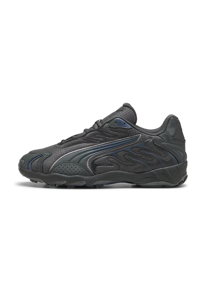 Puma Текстилни спортни обувки с еко кожа - Черен/Петролно синьо