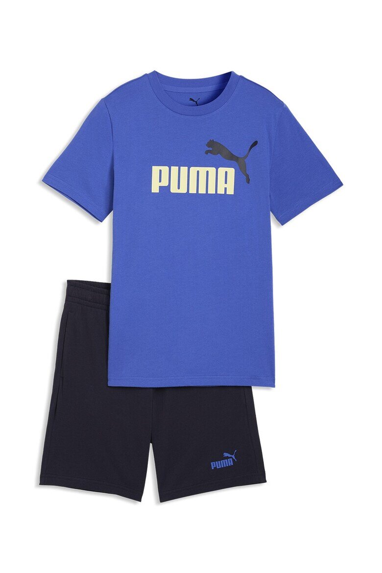 Puma Тениска с лого и къс панталон - 2 части Ултрамарин синьо/Кралско Синьо