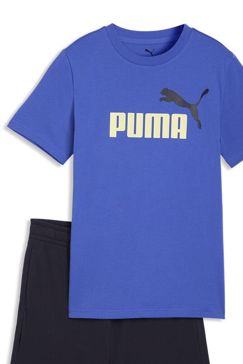 Puma Тениска с лого и къс панталон - 2 части Ултрамарин синьо/Кралско Синьо
