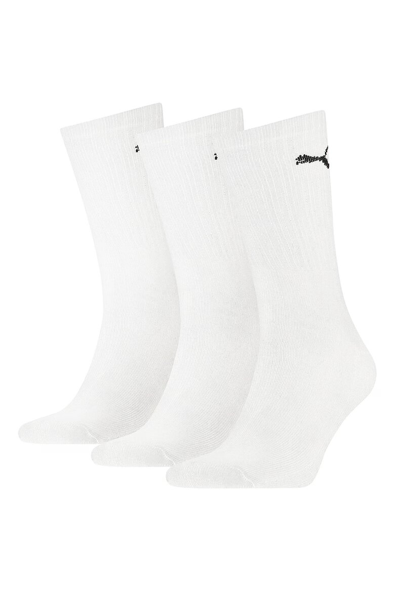 Puma Унисекс дълги чорапи с лого - 3 чифта