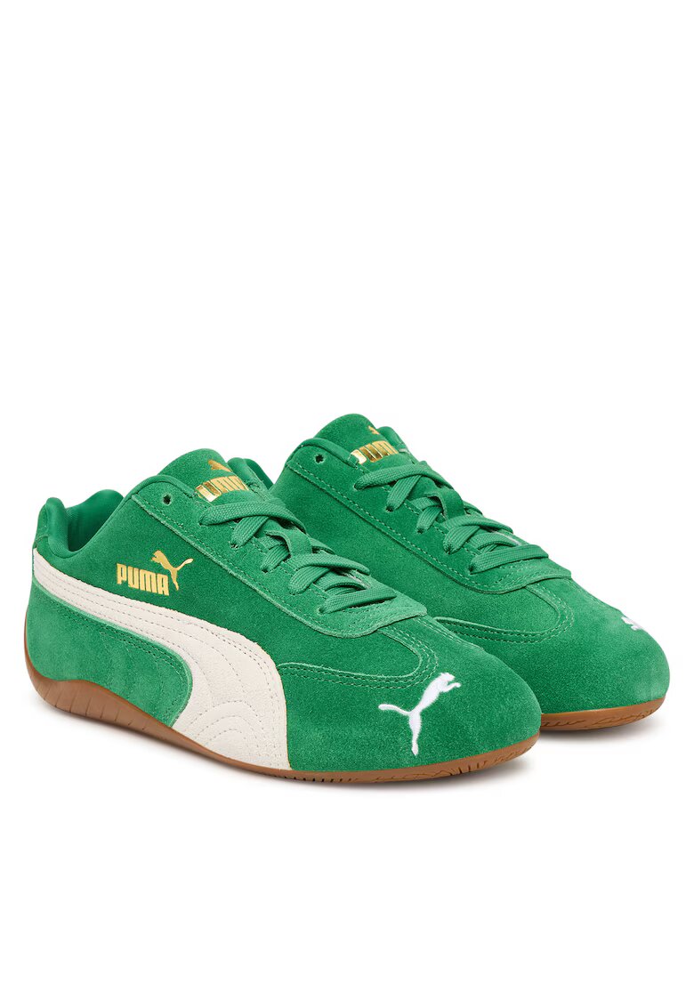 Puma Унисекс кецове естествена кожа - зелени