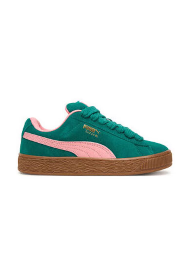 Puma Унисекс кецове - розов/зелен - естествена кожа