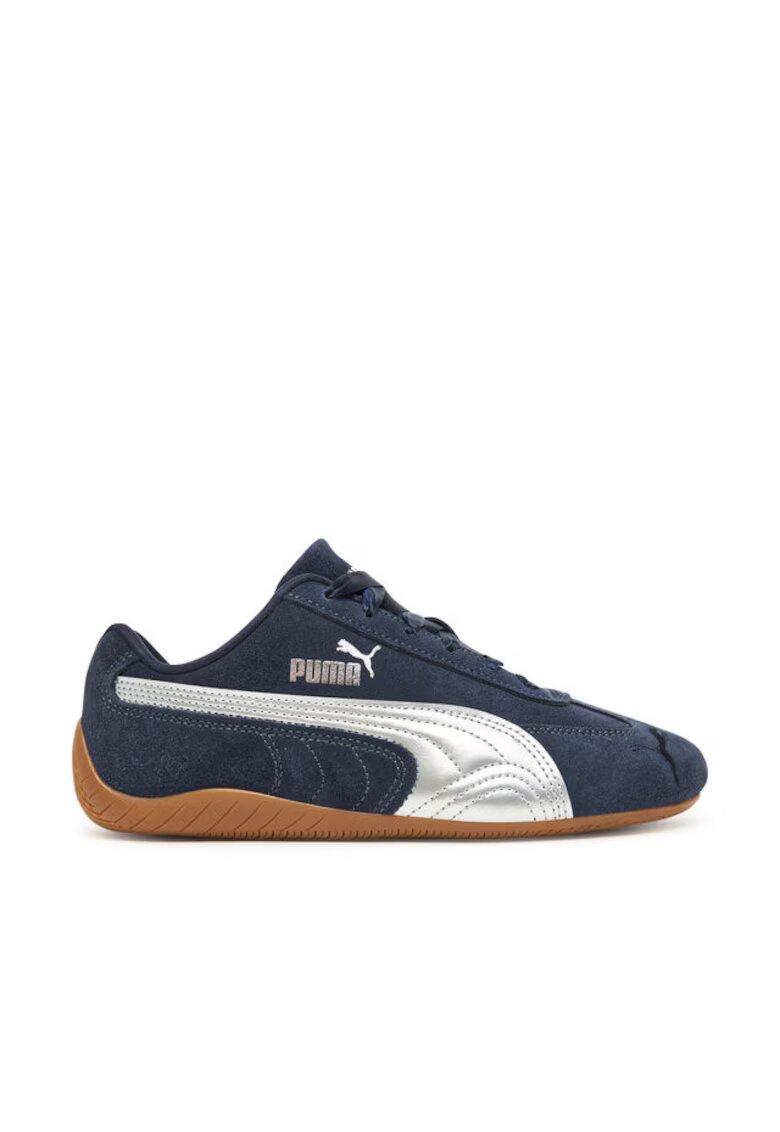 Puma Унисекс кецове синьо/бяло - естествена кожа