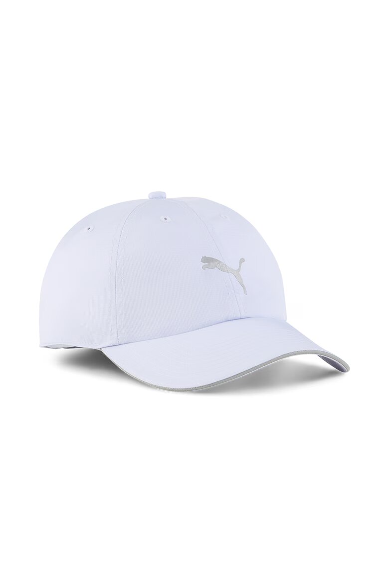 Puma Унисекс шапка за бягане с извита козирка Бял