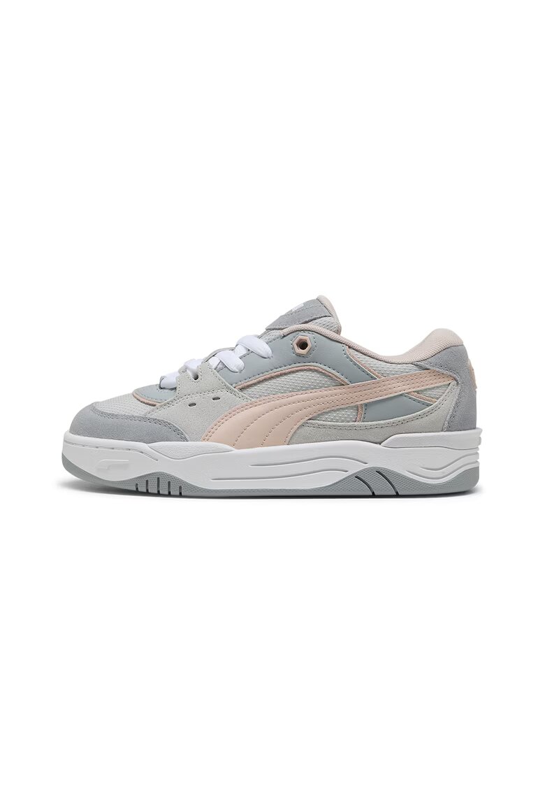 Puma Унисекс спортни обувки 180 с еко велур - Сив/Розова сьомга