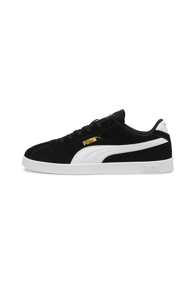 Puma Унисекс спортни обувки Club II Intense от велур - Бял/Черен