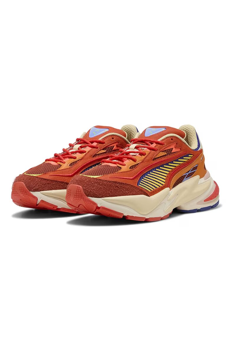 Puma Унисекс спортни обувки RS Surge с контрасти Жълт/Керемидено червено