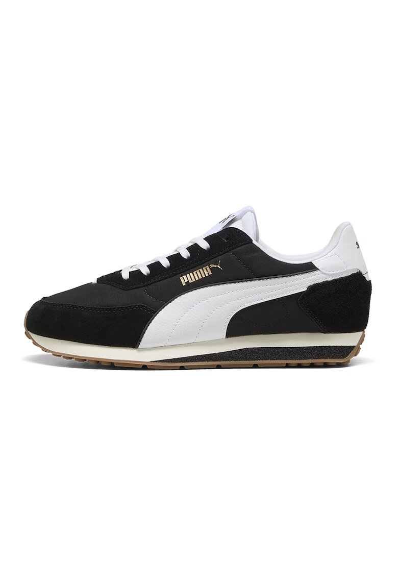 Puma Унисекс спортни обувки St Miler Rise с велур и мрежа - Бордо/Син