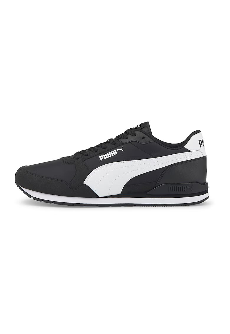 Puma Унисекс спортни обувки ST Runner v3 от еко кожа и текстил - Бял/Черен