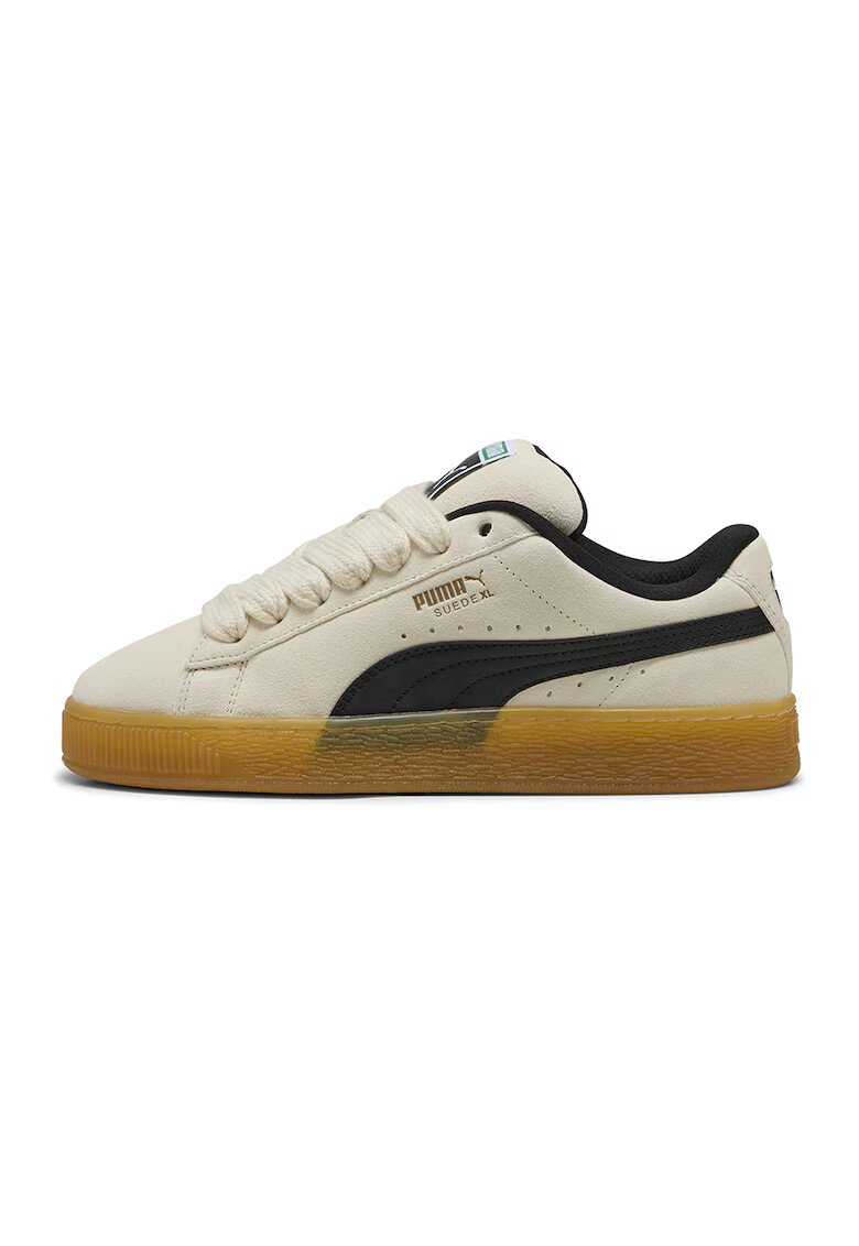 Puma Унисекс велурени обувки XL - Черен/Светло бежово