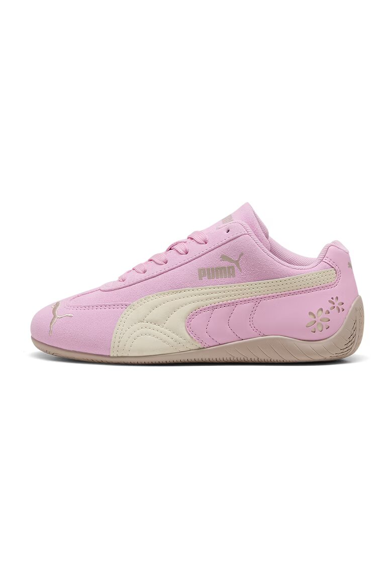 Puma Велурени маратонки Speedcat Eternal Bloom - Пастелнорозов/Крем